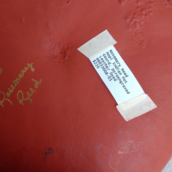 Large Round Hopi Pyroengraved Gourd - Picture 3 of 7